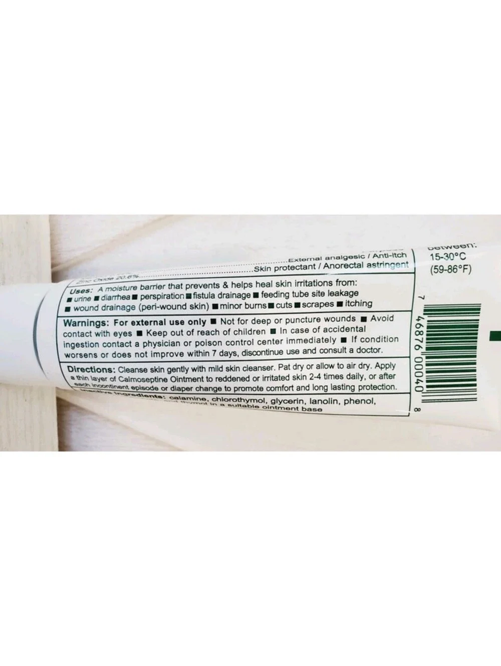 Calmoseptine Ointment Tube 4oz ( 3 pack ) Always FRESH! Made In USA